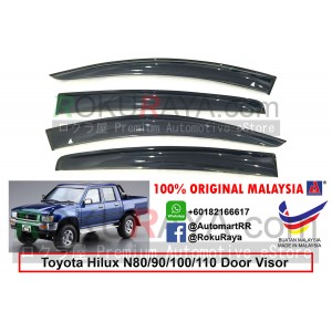 Toyota Hilux N80 N90 N106 N110 1988-1997 AG Door Visor Air Press Wind Deflector (Big 12cm Width)